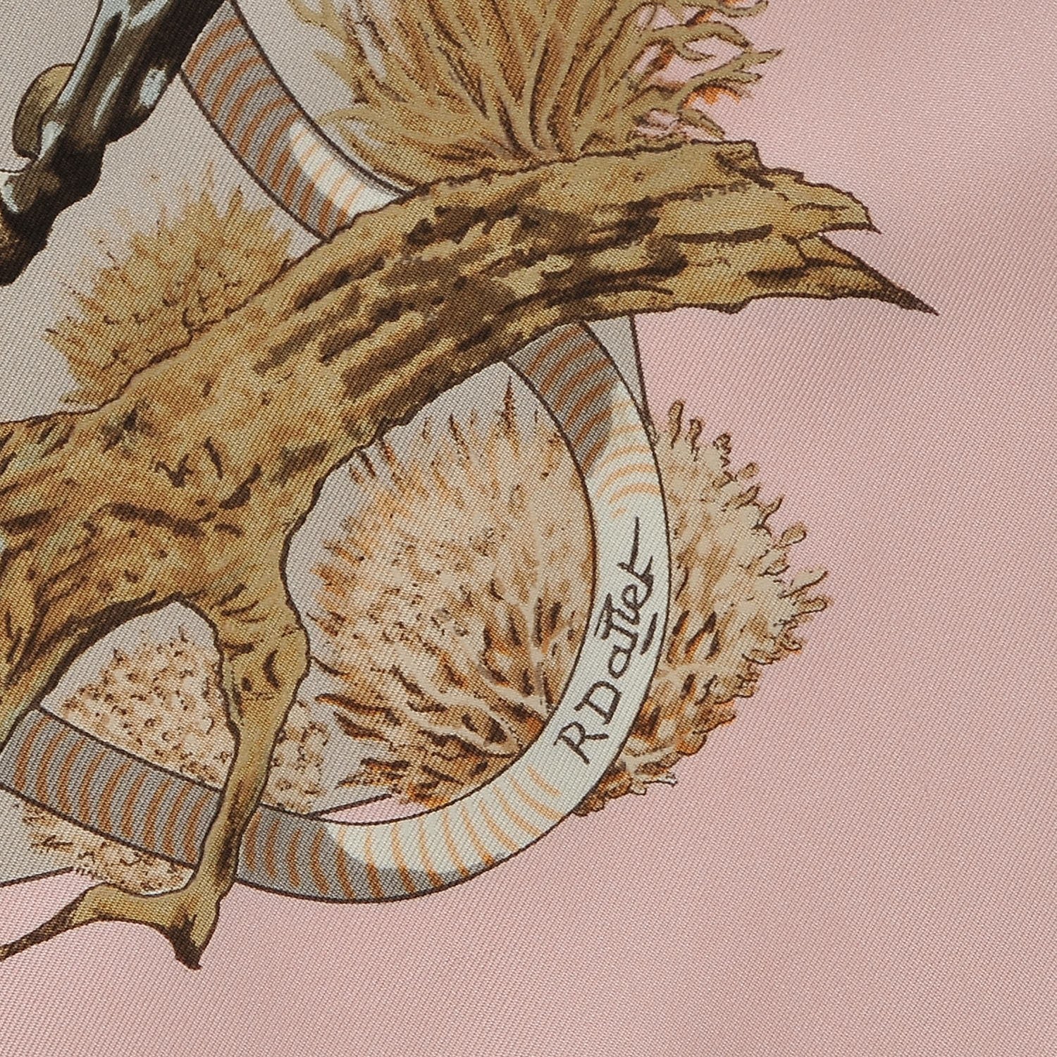 Hermes Silk Les Mustangs Scarf 90 6 of 7