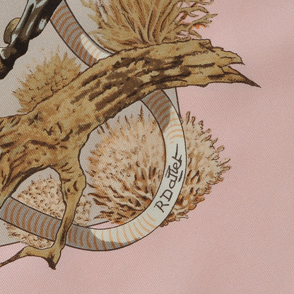 Hermes Silk Les Mustangs Scarf 90 6 of 7