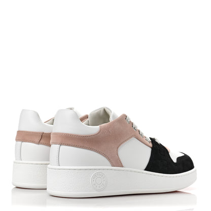 Hermes Suede Goatskin Calfskin Free Sneakers 37 Multicolor Rose Opaline 4 of 8