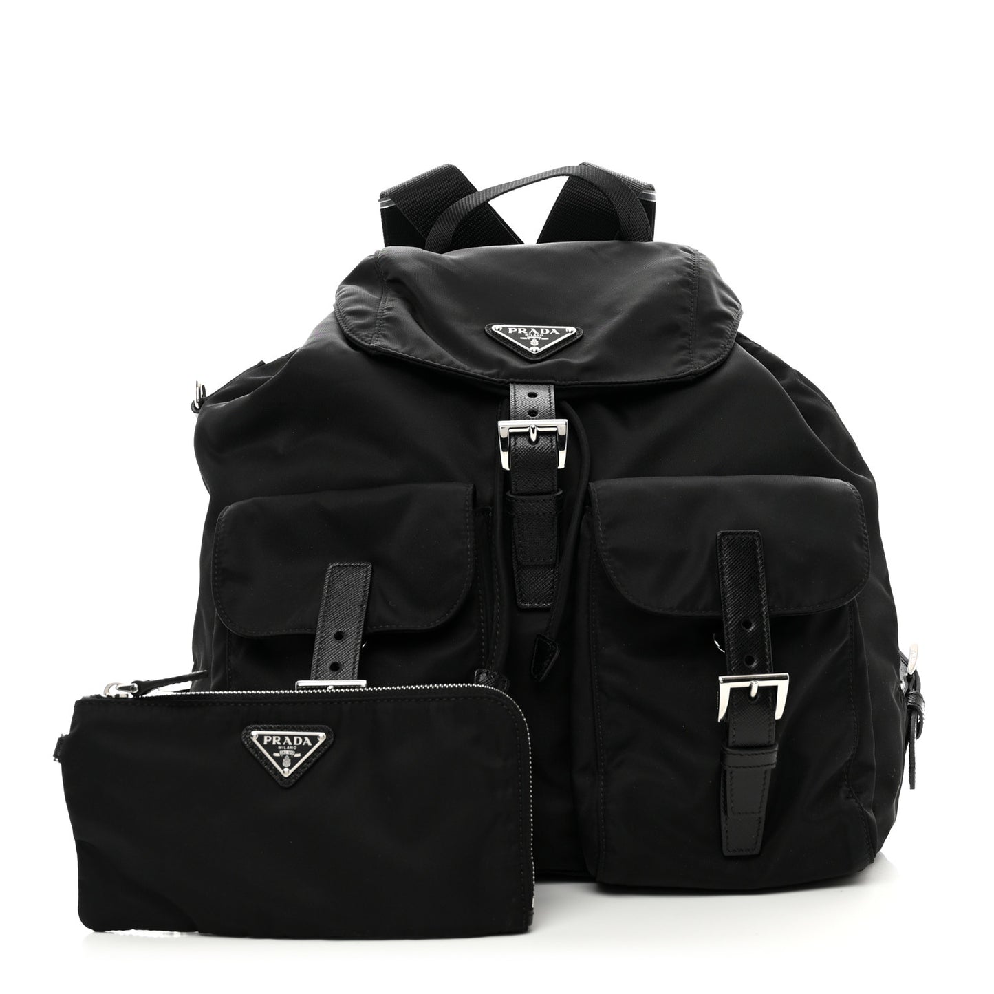 Nylon Vela Medium Backpack Black
