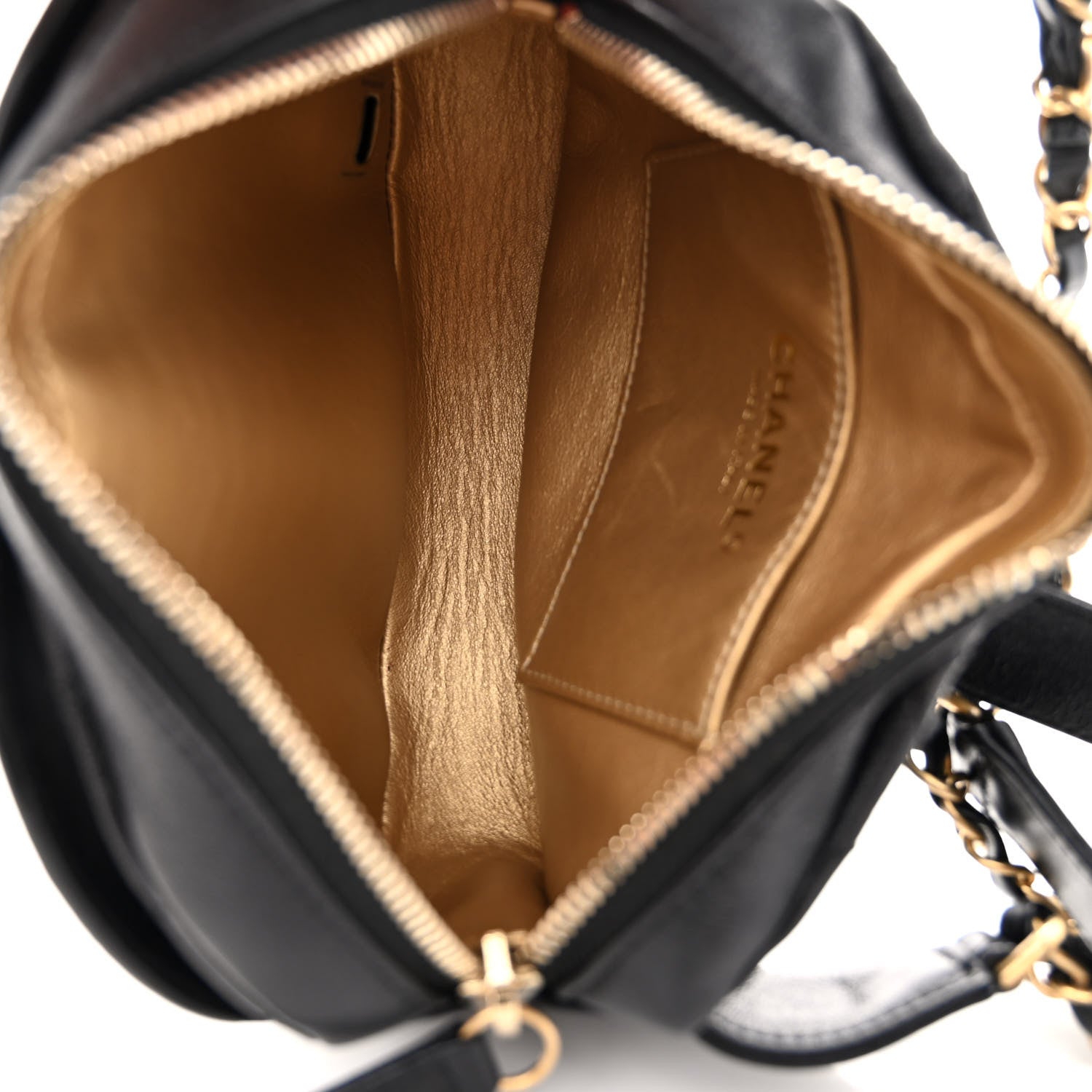 Chanel Lambskin Quilted Waist Coco Midnight Belt Bag Black 5 of 10