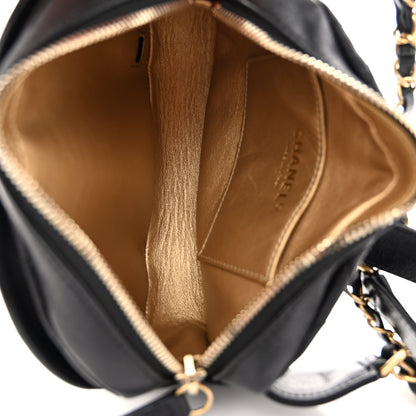 Chanel Lambskin Quilted Waist Coco Midnight Belt Bag Black 5 of 10