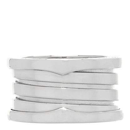 Bulgari 18K White Gold B.Zero1 Four-Band Ring 50 5.25 3 of 5