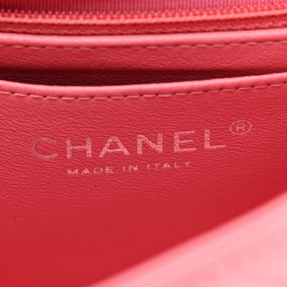 Chanel Lambskin Quilted Mini Rectangular Flap Pink 6 of 10