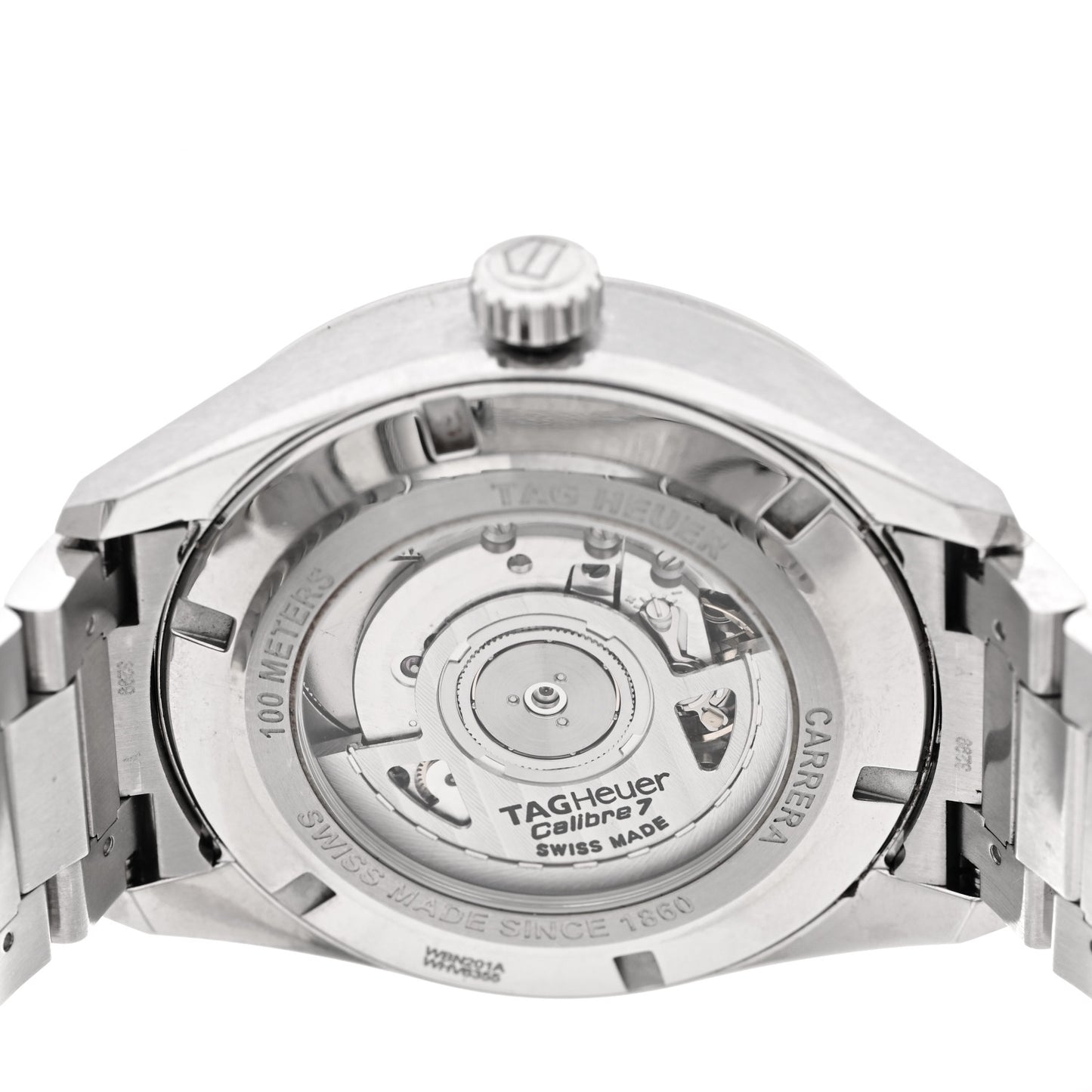 Stainless Steel 41mm Carrera GMT Automatic Watch Blue WBN201A