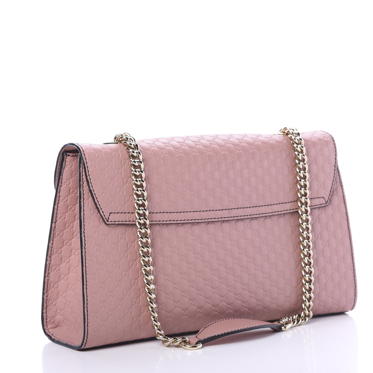 Gucci Microguccissima Medium Emily Chain Shoulder Bag Soft Pink 2 of 9