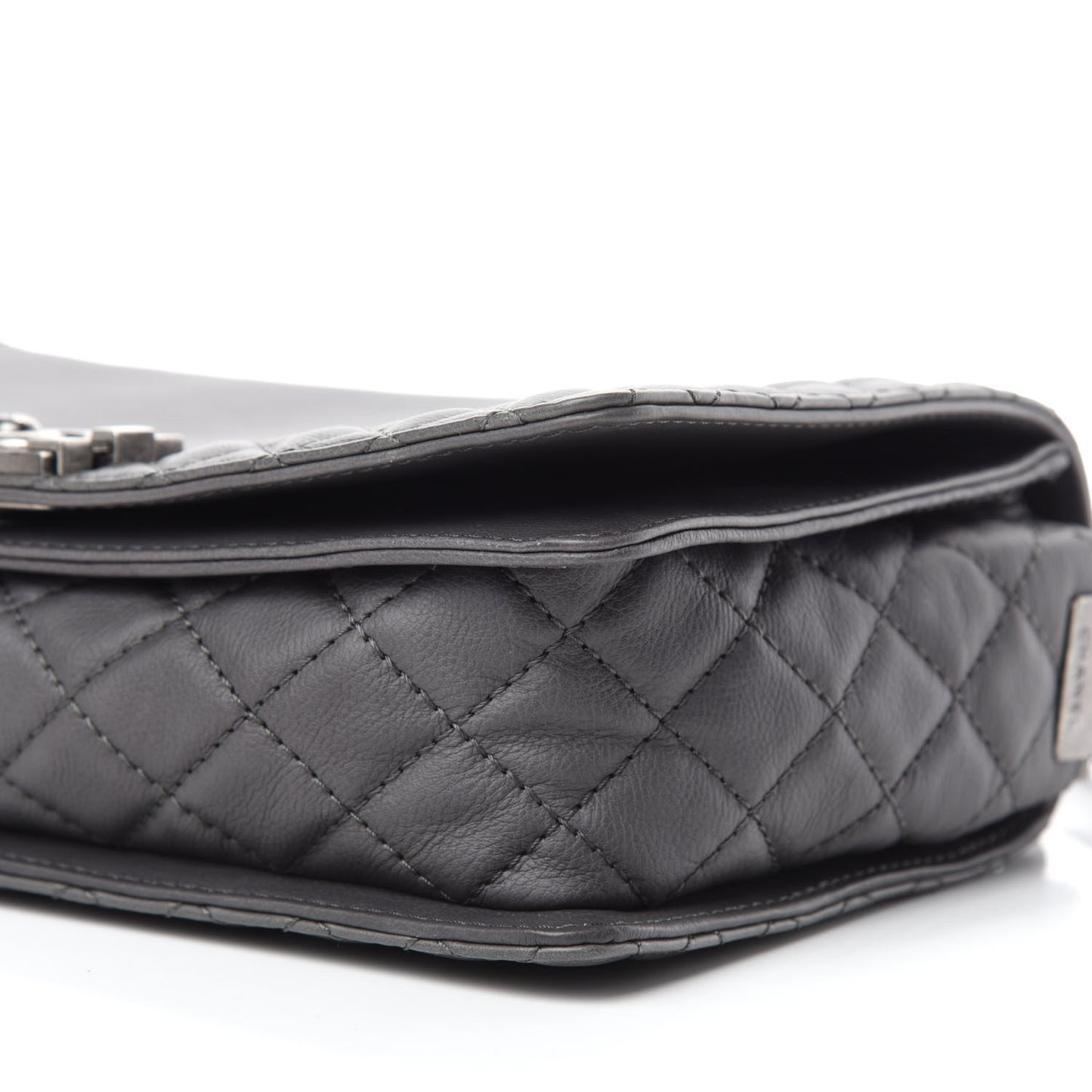 Calfskin New Medium Boy Reverso Flap Grey