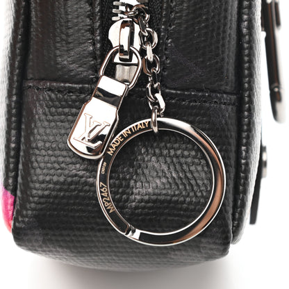 Louis Vuitton Monogram Eclipse Rainbow Box Pouch Bag Charm Key Ring 6 of 6