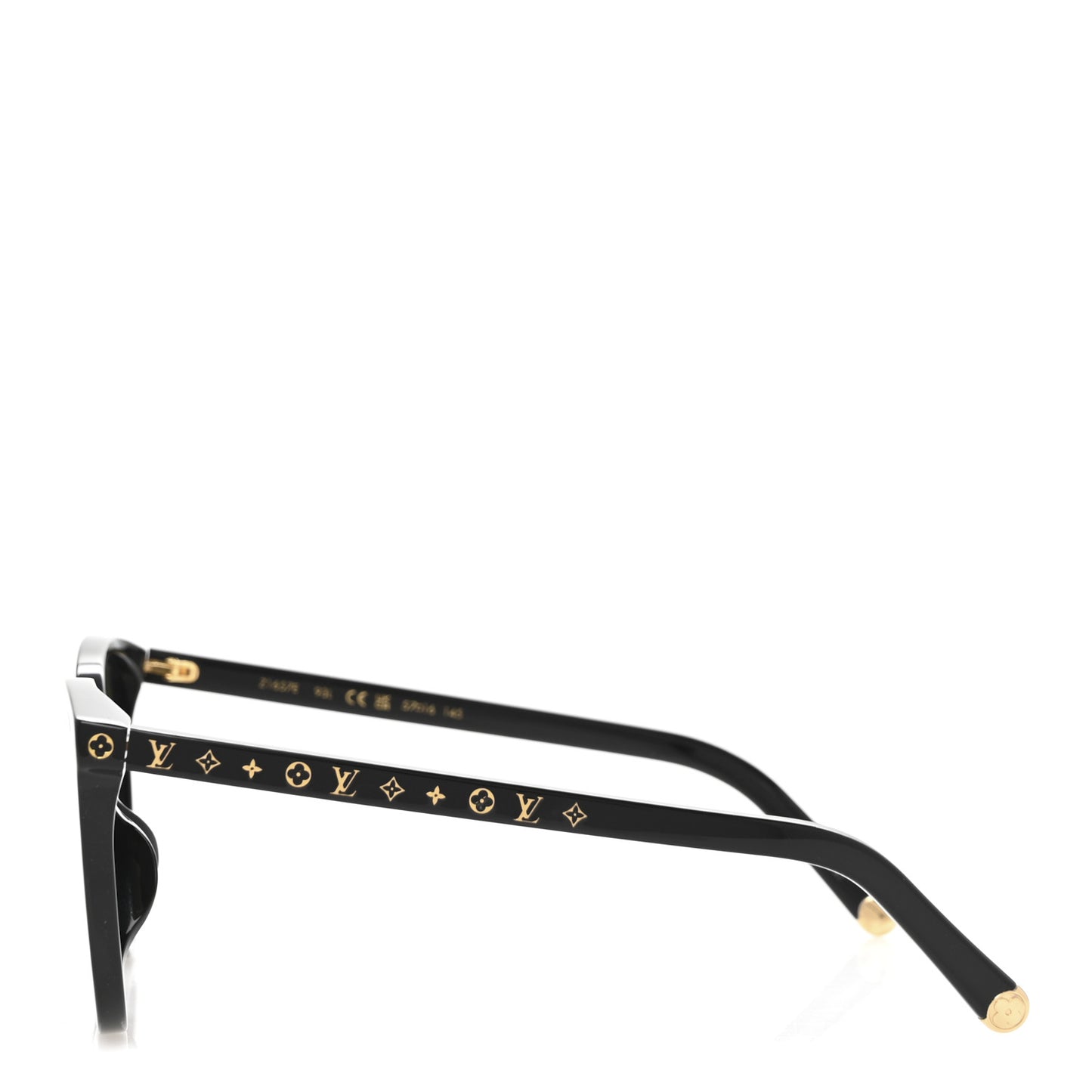 Acetate My Monogram Light Cat Eye Sunglasses Z1657E Black
