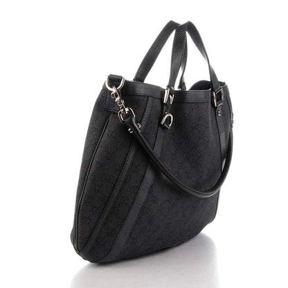 Gucci Monogram Medium Abbey Convertible Tote Black 3 of 9