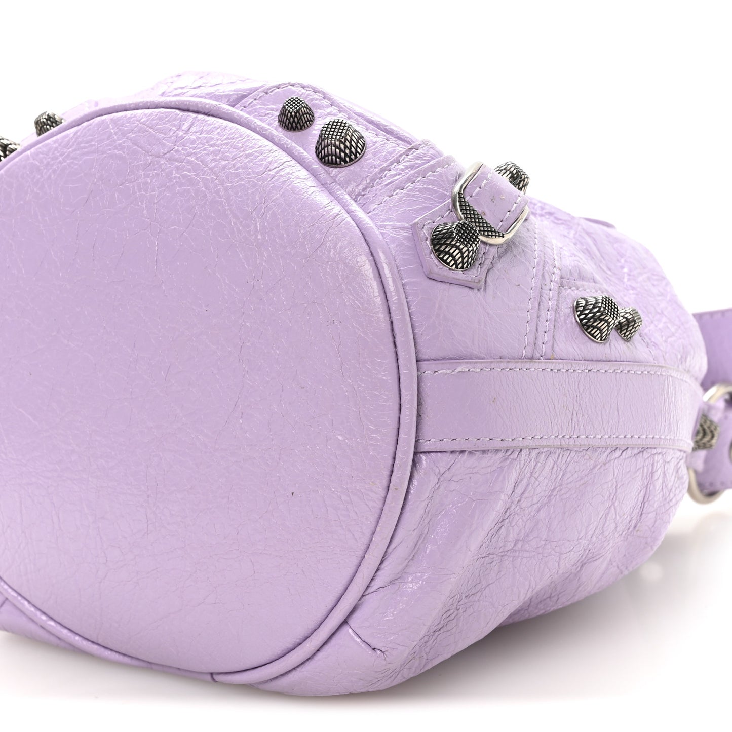 Agneau Arena Le Cagole Bucket Bag XS Lilac