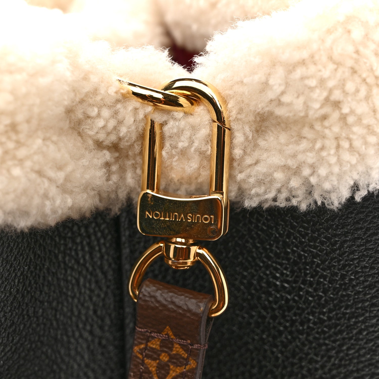 Louis Vuitton Calfskin Teddy NeoNoe MM Black 13 of 13