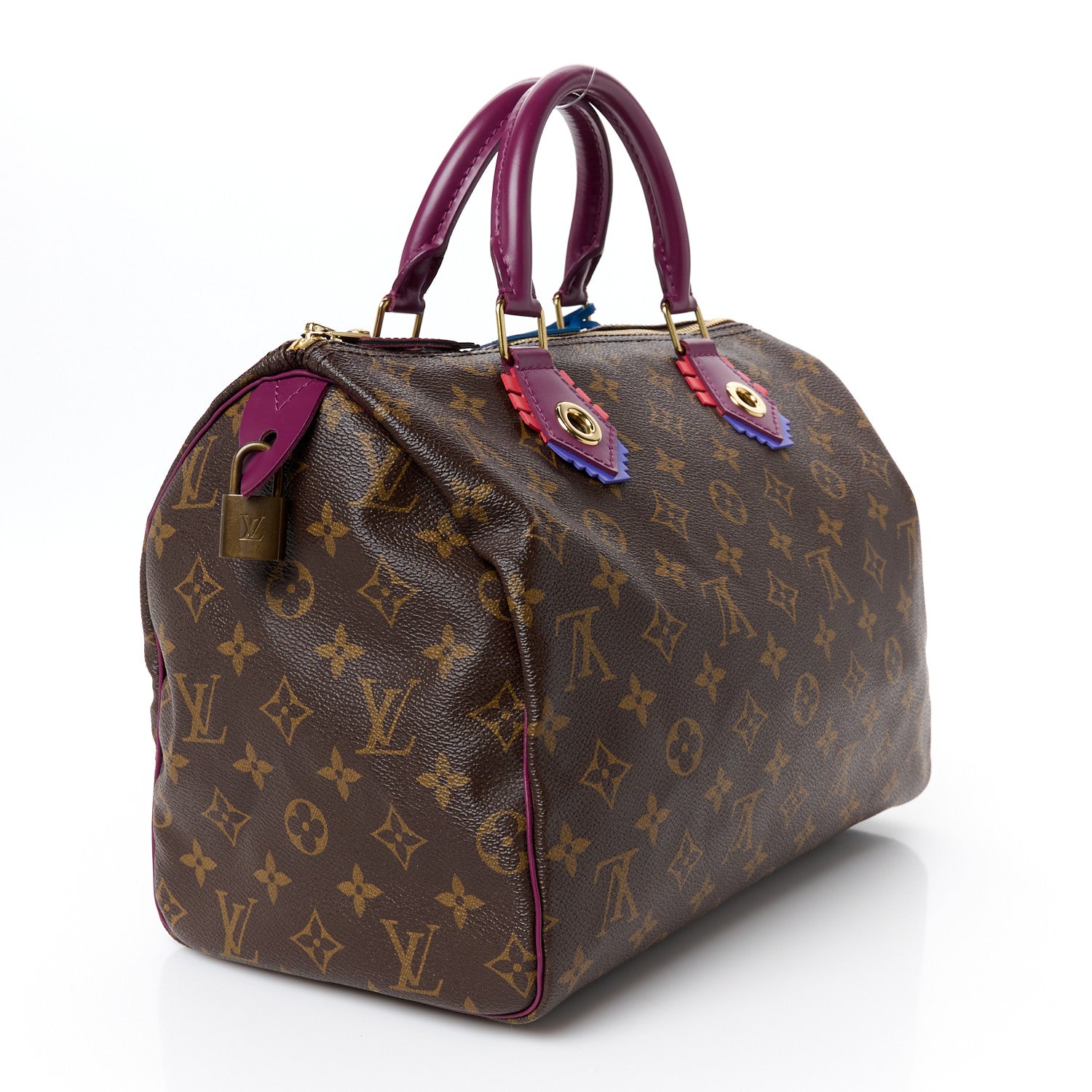 Louis Vuitton Monogram Totem Speedy 30 Magenta 3 of 12