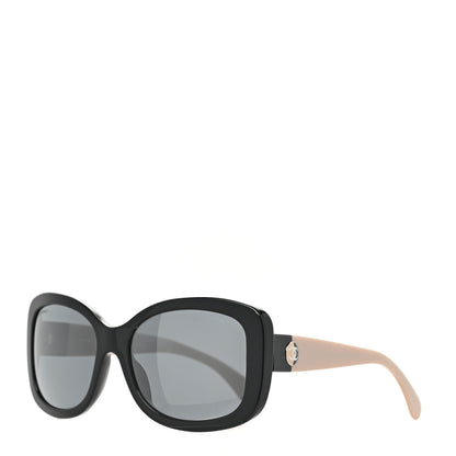 Chanel Acetate CC Sunglasses 5322 Black Beige 1 of 8