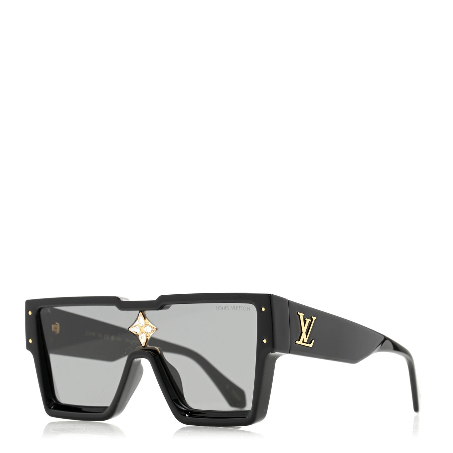 Acetate Swarovski Crystal Cyclone Sunglasses Z1578E Black
