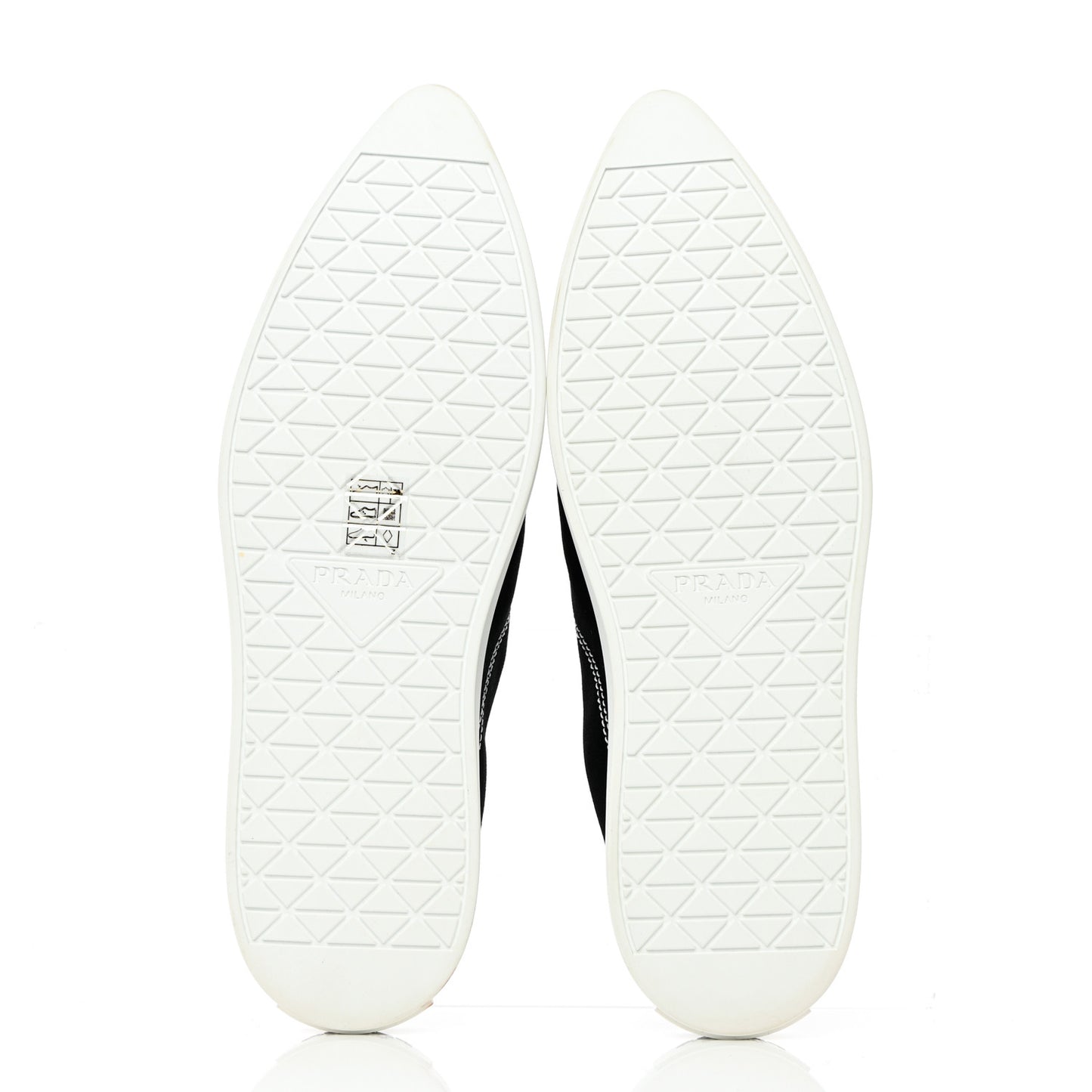 Nylon Gabardine Point-Toe Sneaker Mules 40 Black