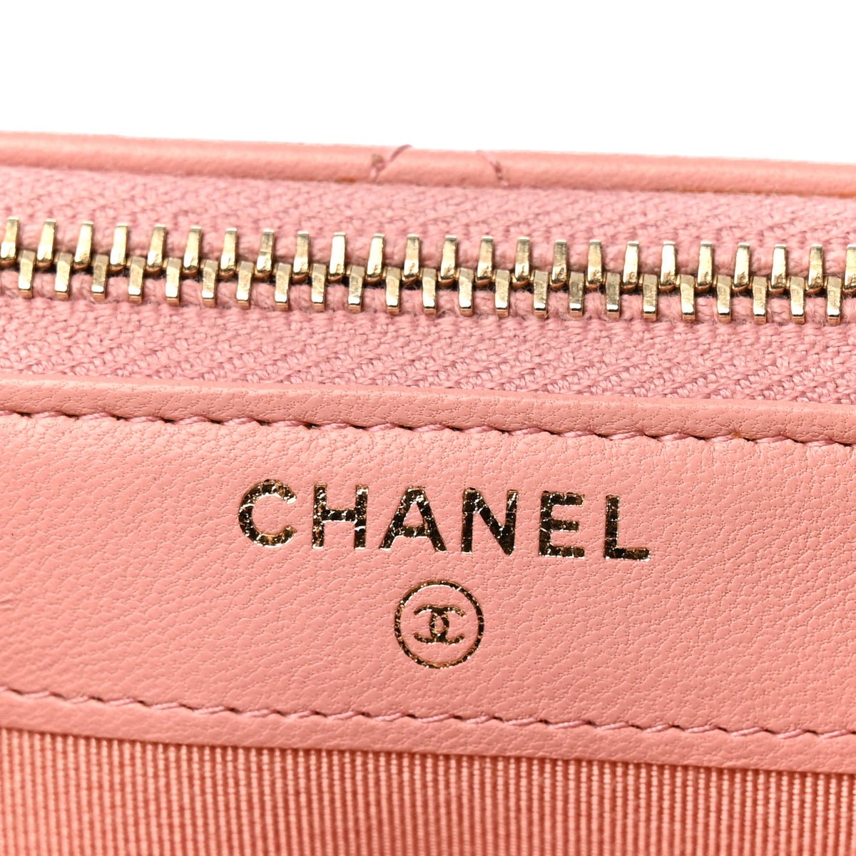 Chanel Lambskin Quilted Small Clutch With Chain Pink 7 of 12