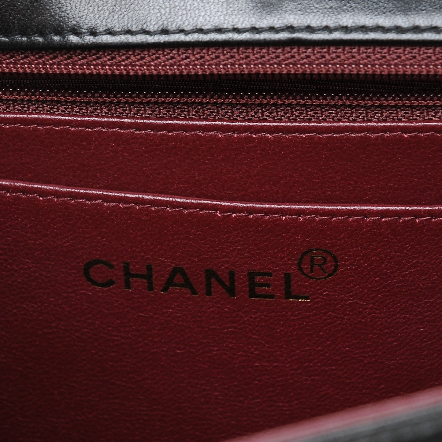 Lambskin Patent CC Flap Bag Black