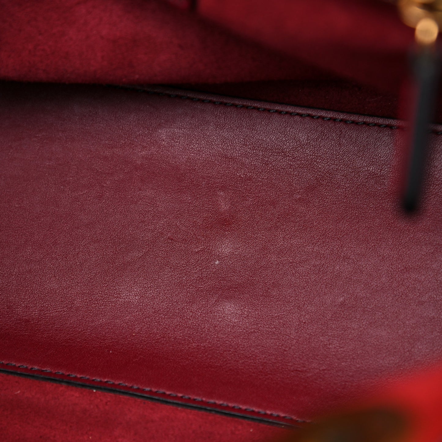Calfskin Cannage Studded Medium Supple Lady Dior Red