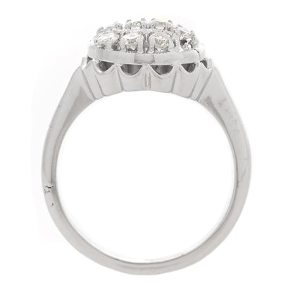 Parker & West by FASHIONPHILE 14K White Gold Diamond .40ctw Round Cocktail Ring 53 6.5 5 of 8