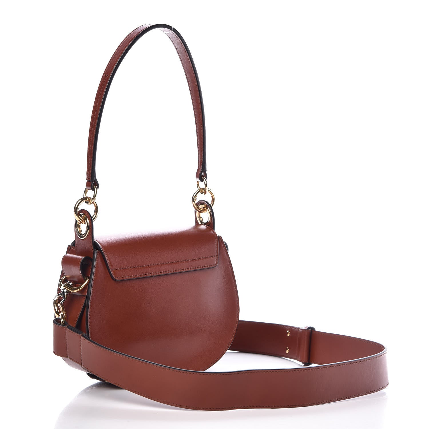 Chloe Calfskin Small Tess Bag Sepia Brown 4 of 11