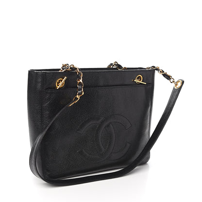Chanel Caviar Flap Shoulder Bag Black 2 of 9