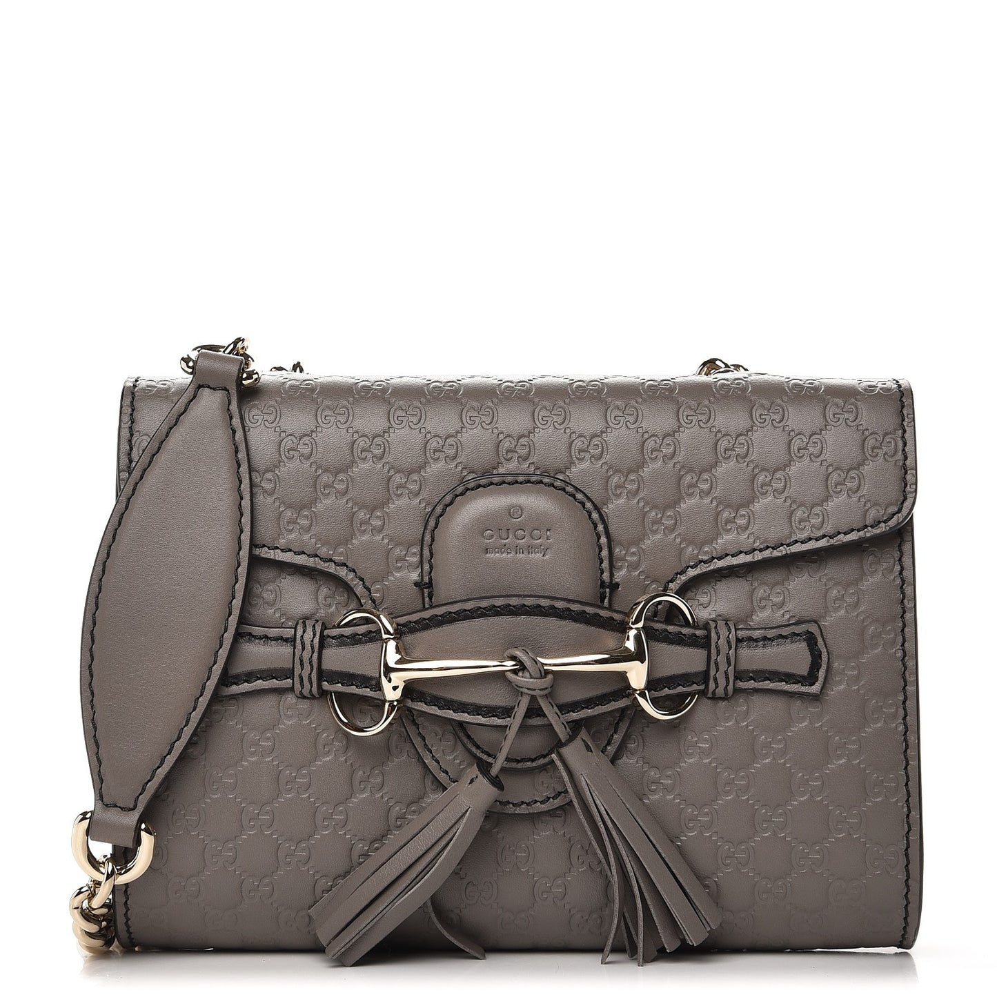 Soft Microguccissima Mini Emily Chain Shoulder Bag Loess