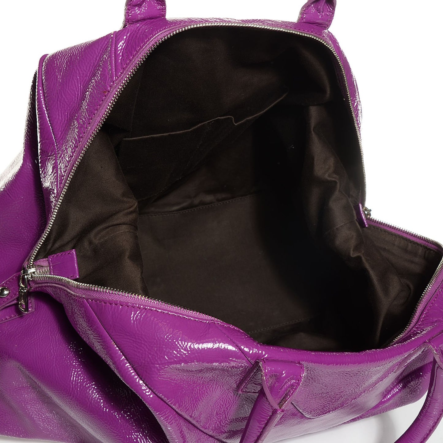 Textured Patent Medium Easy Sac