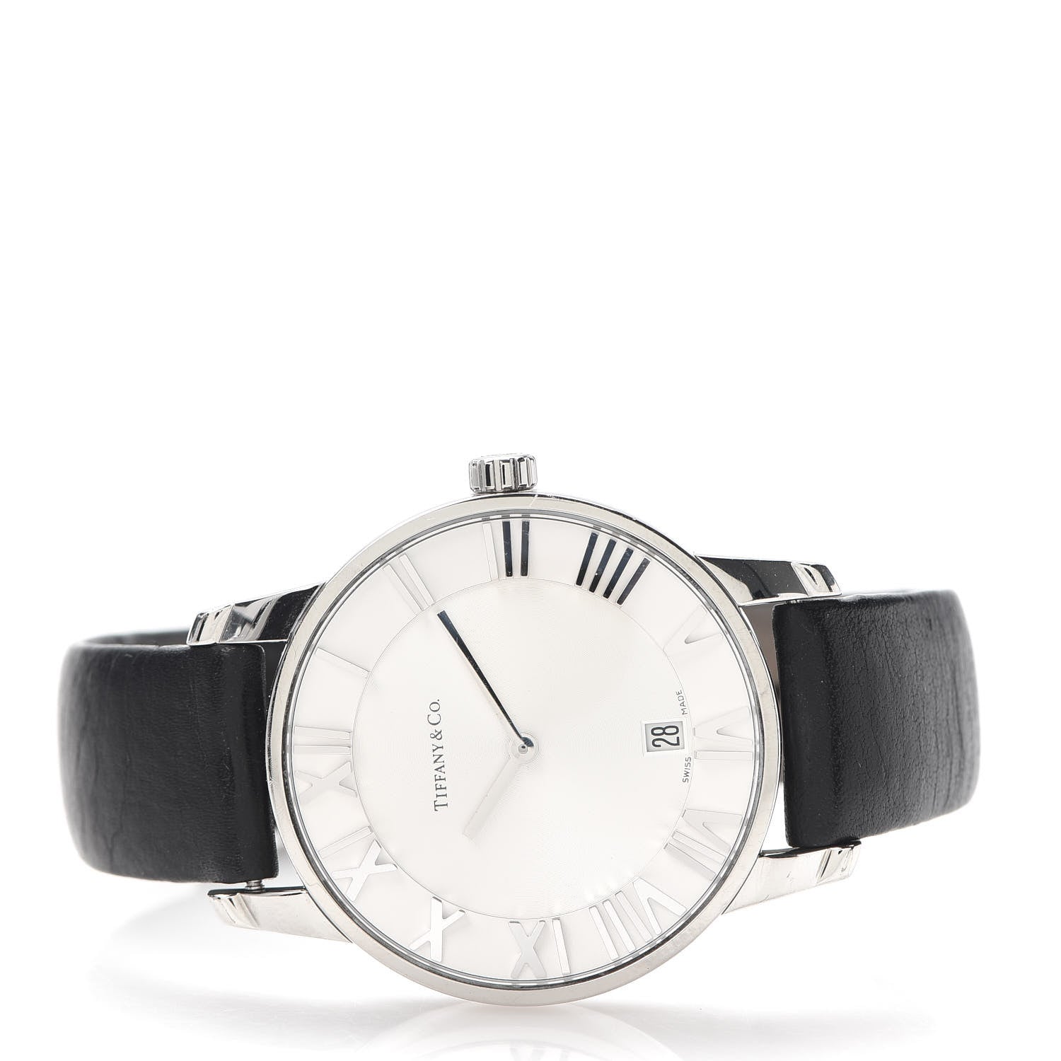 Tiffany Stainless Steel Calfskin 37mm Atlas 2-Hand Quartz Watch 3 of 7