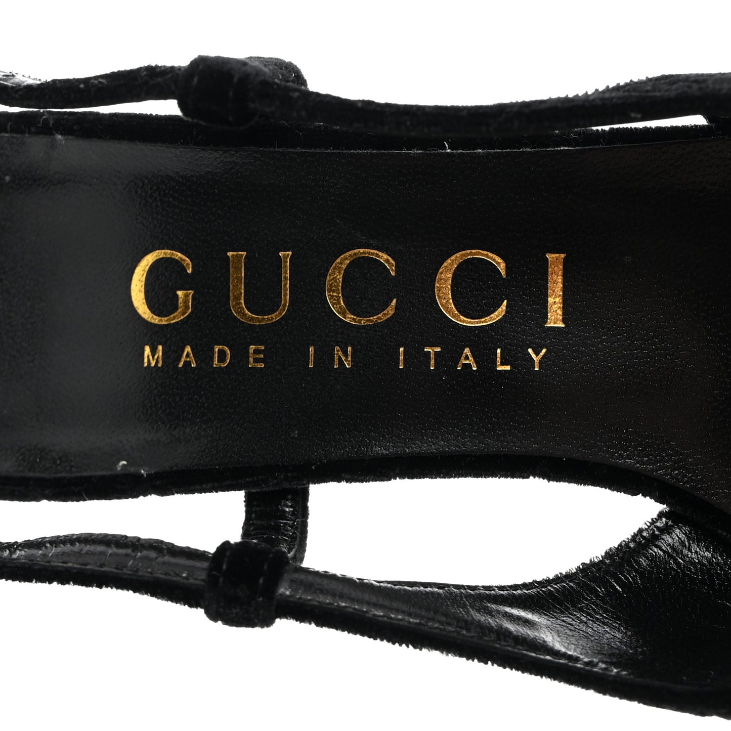 Velvet GG Monogram Slingback 115mm Pumps 37 Black