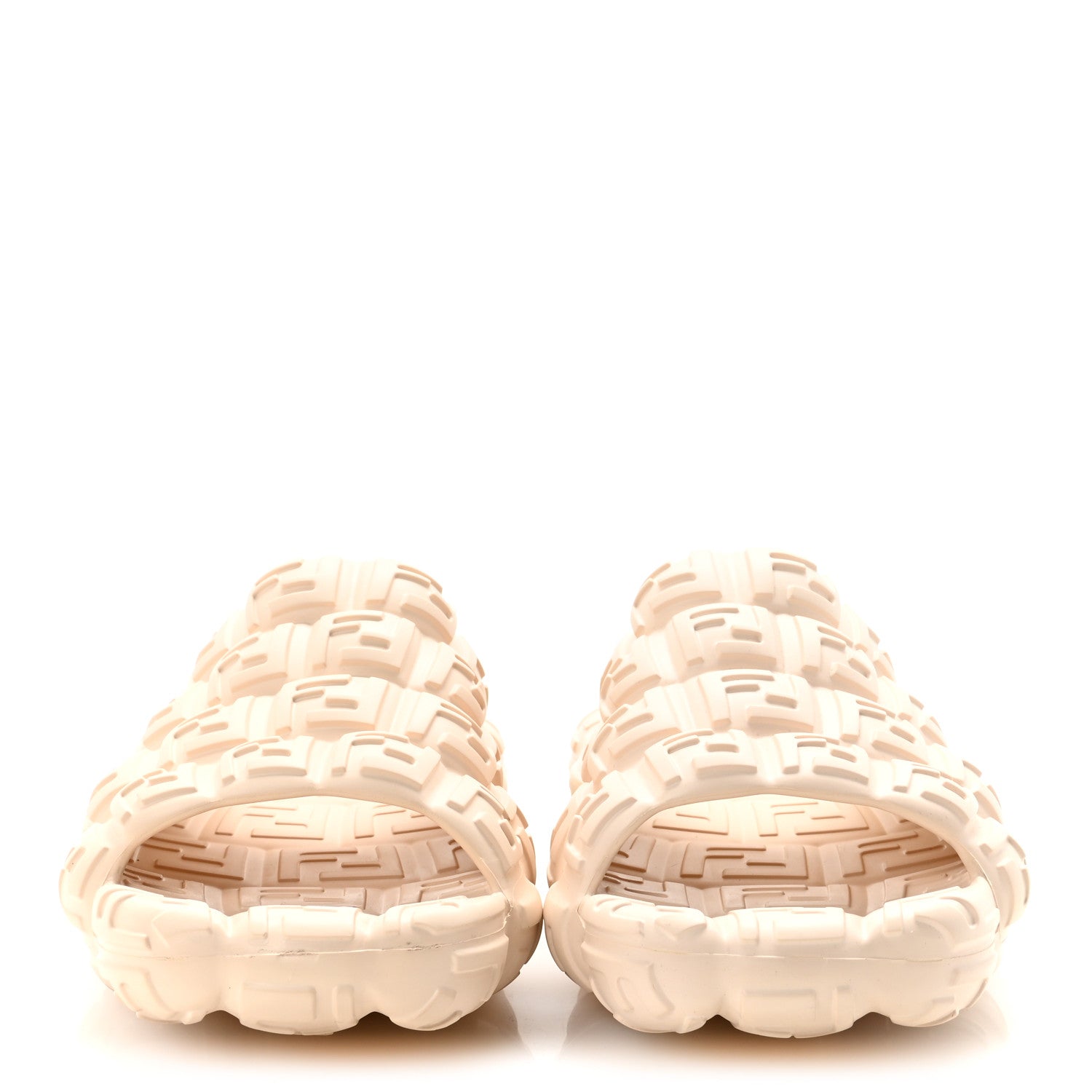 Fendi FF Embossed Cloud Eva Mens Slide Sandals 8 Camelia 3 of 8
