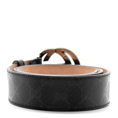 Gucci Imprime Monogram Interlocking G Belt 85 34 Black 2 of 5