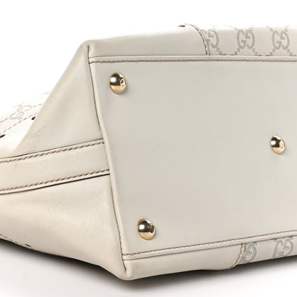 Gucci Guccissima Large Punch Tote Ivory 9 of 10