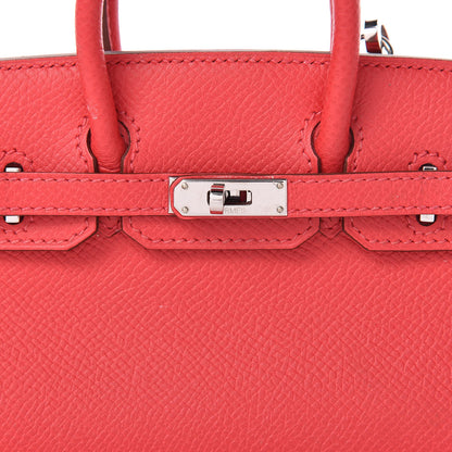 Hermes Epsom Micro Birkin 15 Bougainvillea 9 of 11