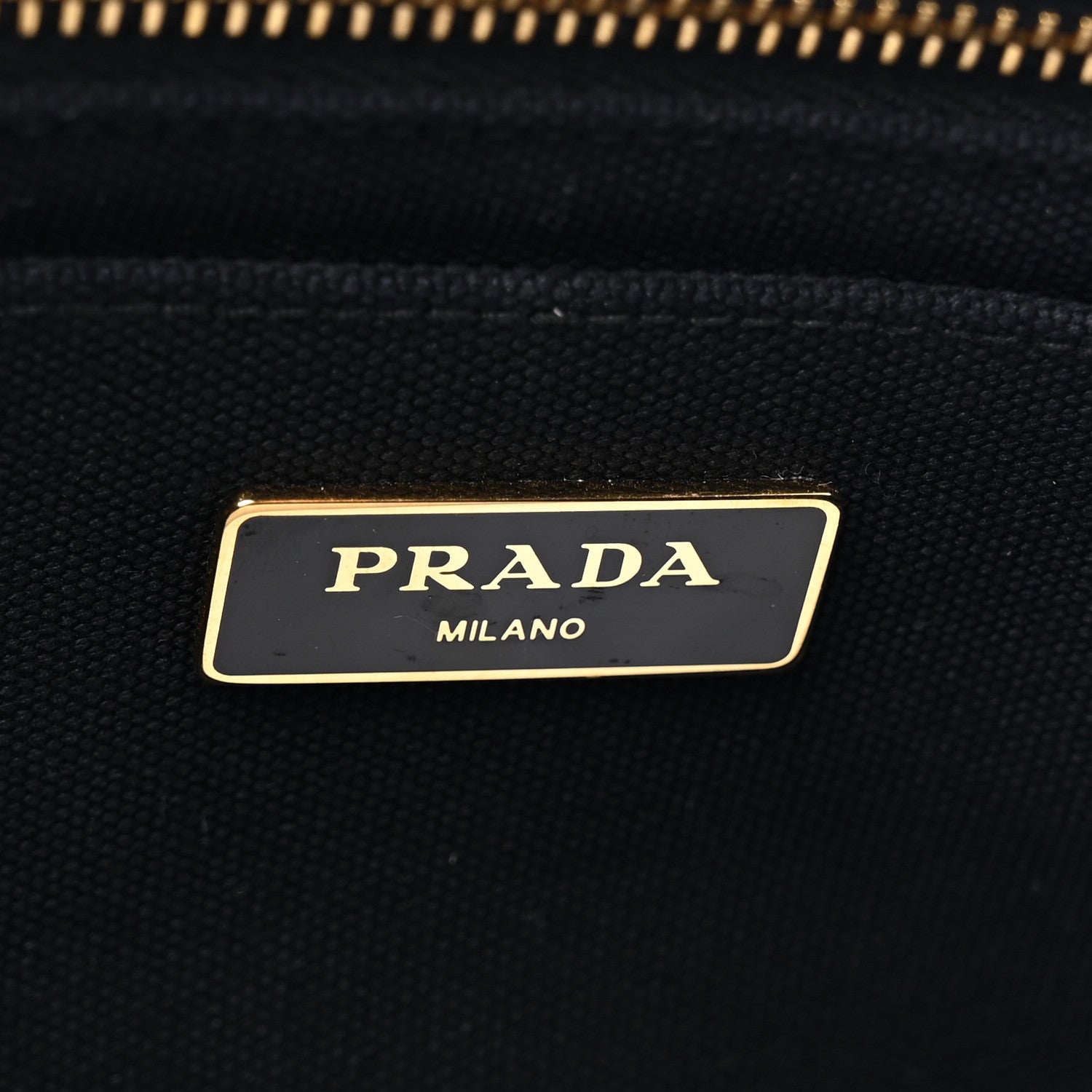 Prada Canapa Small Logo Tote Black Talco 6 of 10