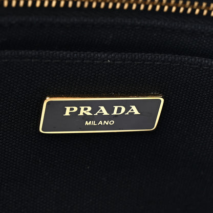 Prada Canapa Small Logo Tote Black Talco 6 of 10