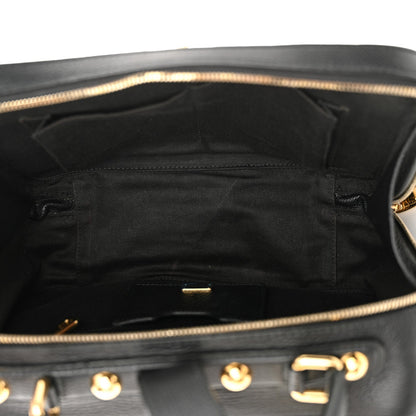 Dolce & Gabbana Drummed Calfskin Rosaria Shoulder Bag Black 6 of 10