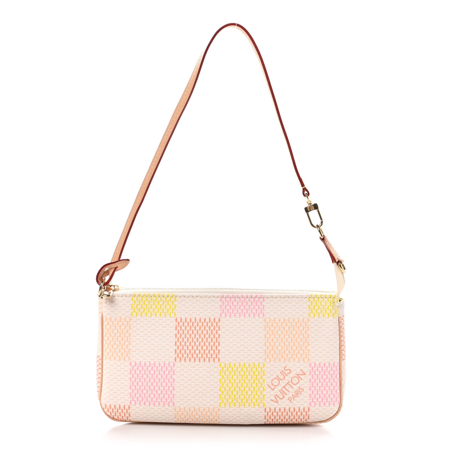 Louis Vuitton Damier Pochette Accessories NM Peach Pink 1 of 10