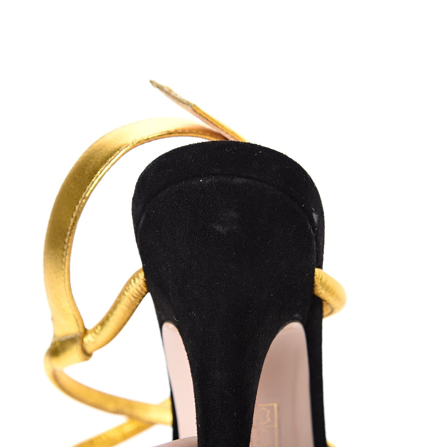 Metallic Nappa Sylvie Web Sandal 37.5 Gold