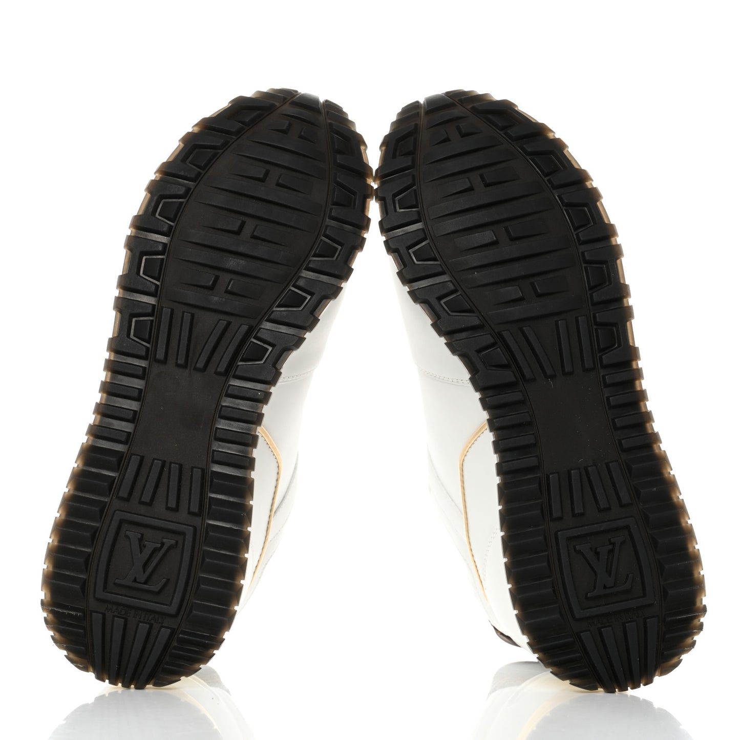 Calfskin Run Away Sneakers 38 White