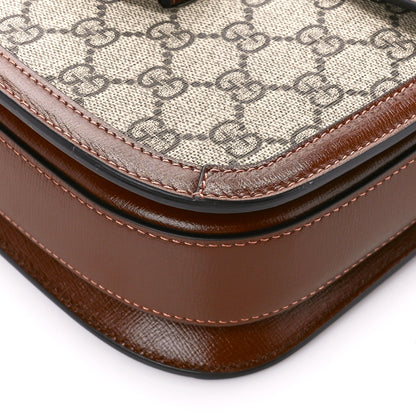 Gucci GG Supreme Monogram Horsebit 1955 Shoulder Bag Beige Brown Sugar 11 of 11