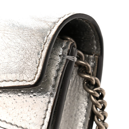 Gucci Metallic Calfskin Super Mini Dionysus Shoulder Bag Silver 10 of 11