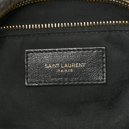 Saint Laurent Denim Quilted Small Loulou Puffer Monogram Chain Satchel Blue Cinnamon 6 of 11