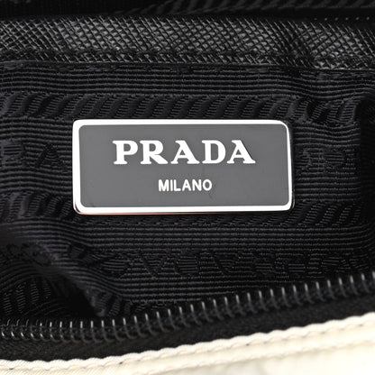 Prada Nylon New Vela Studded Messenger White Fuoco 6 of 12