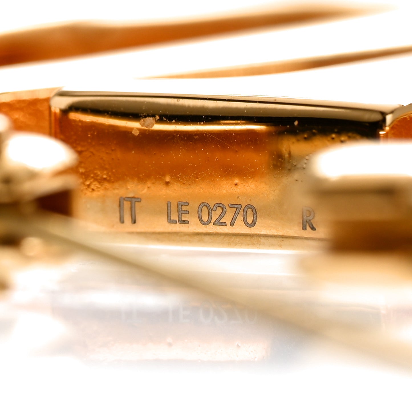 Metal Louise Hoop Earrings Gold