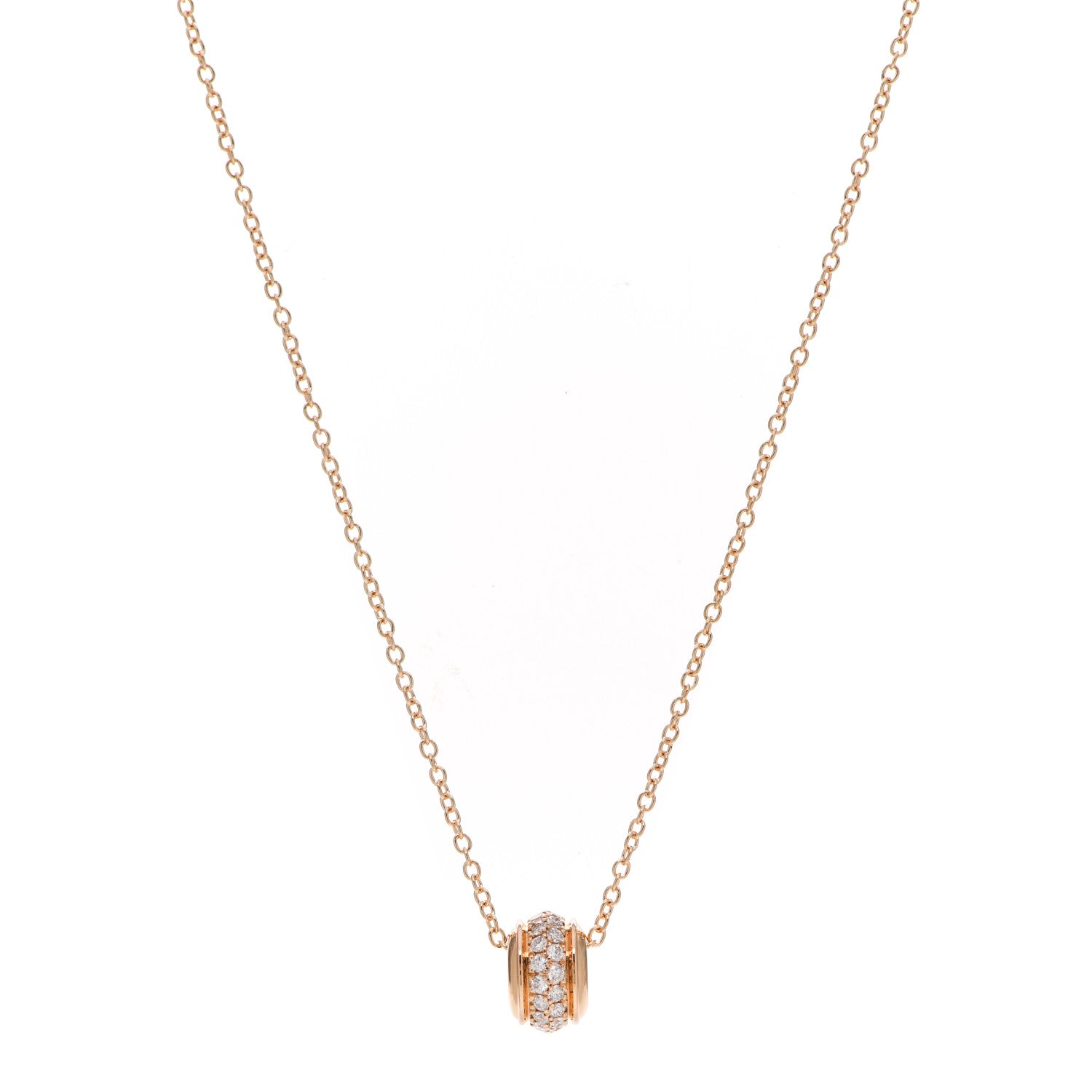 Piaget 18K Rose Gold Diamond Possession Pendant Necklace 1 of 5