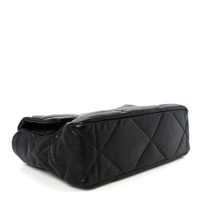Chanel Goatskin Quilted Large Chanel 19 Flap Black 4 of 10