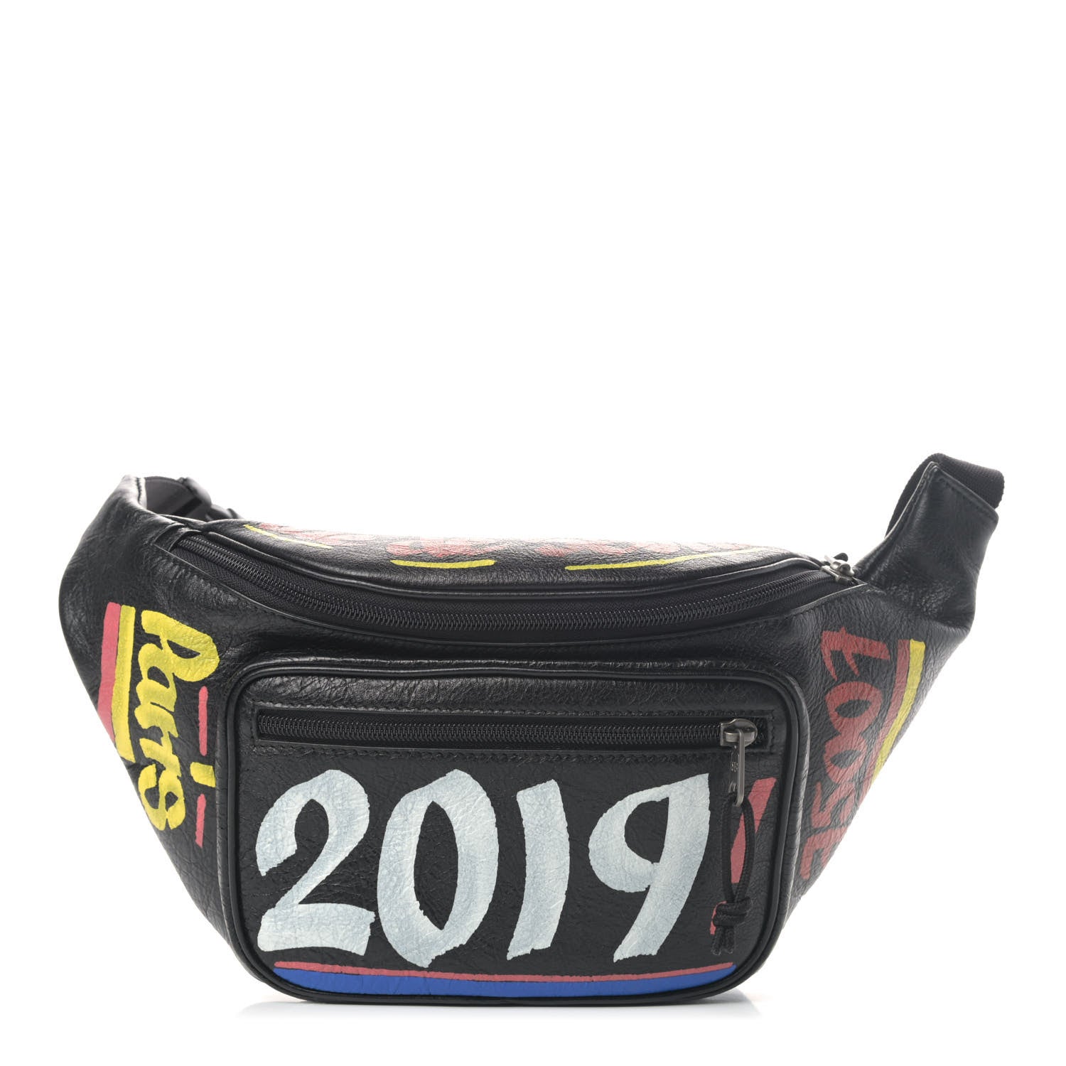 Balenciaga Agneau Arena Car Tag Explorer Belt Bag Black TBC 1 of 4