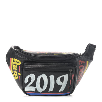 Balenciaga Agneau Arena Car Tag Explorer Belt Bag Black TBC 1 of 4