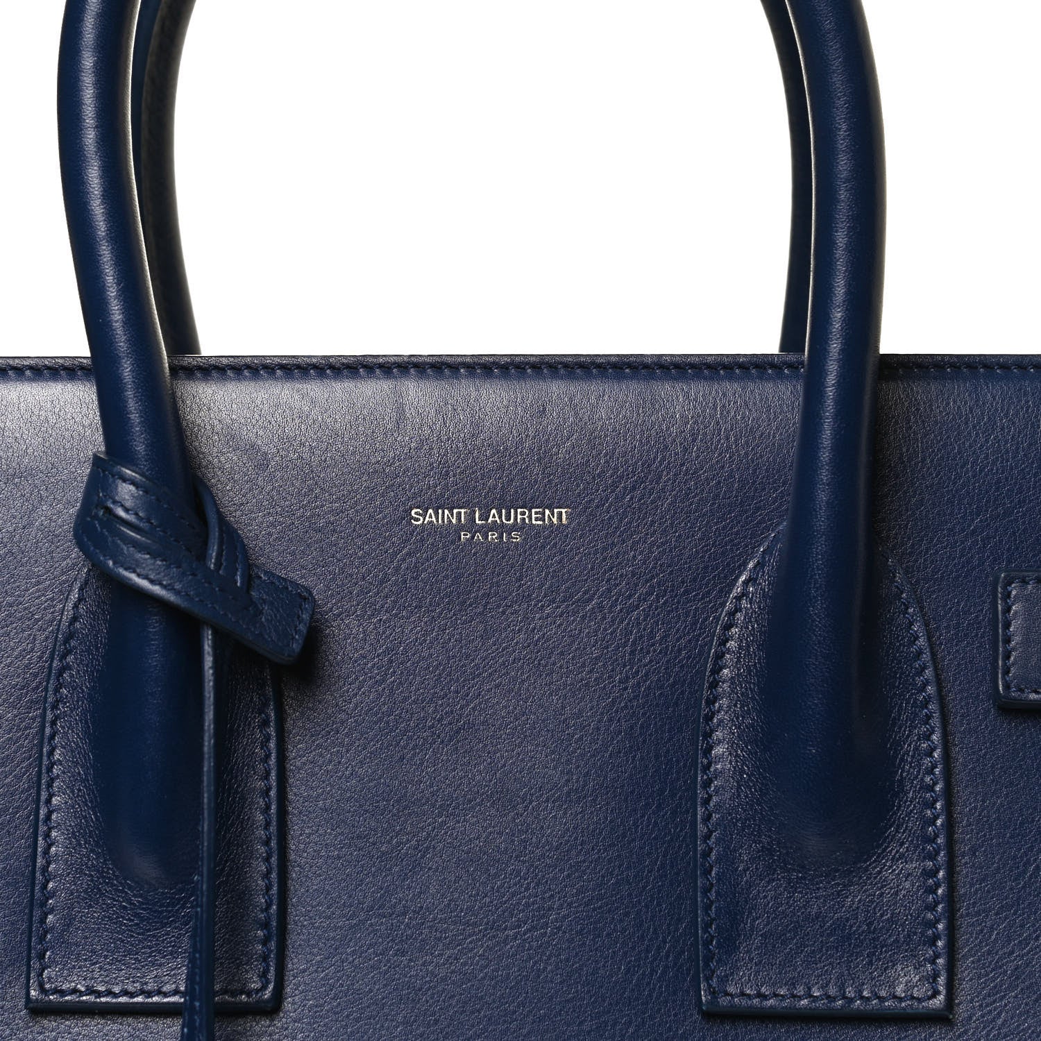 Saint Laurent Calfskin Small Sac De Jour New Marine 9 of 15